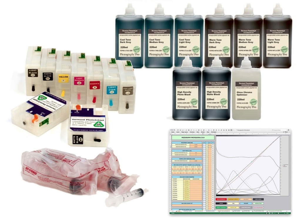 Pro 3880 - Piezography Pro Complete Print &amp; Digital Negative System, 220ml
